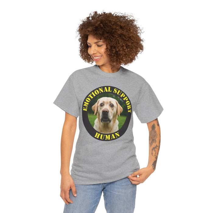 Emotional Support Human T-Shirt — Funny Labrador Pet Lover Tee