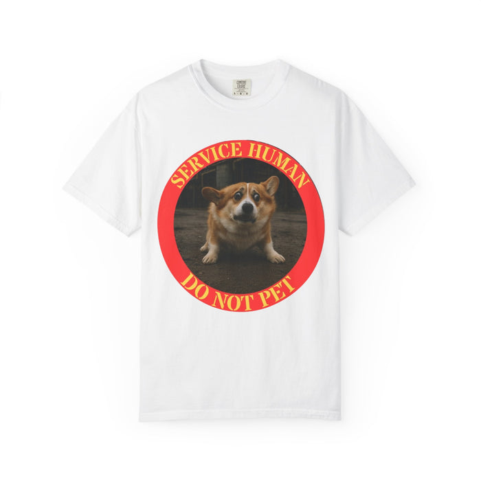Service Human “Do Not Pet” T-Shirt — Corgi Service Dog Humor