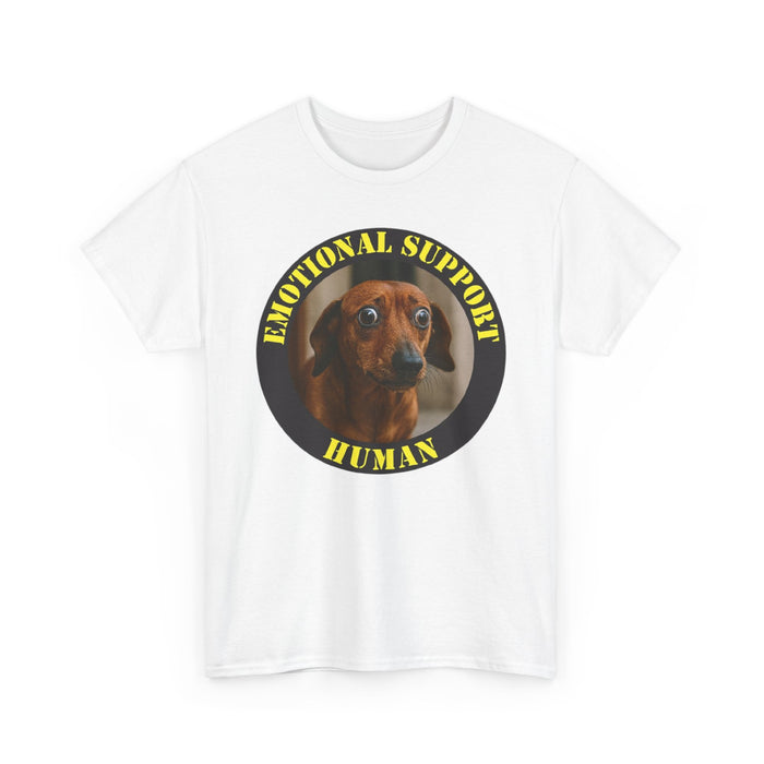 Emotional Support Human T-Shirt — Funny Dachshund Dog Tee