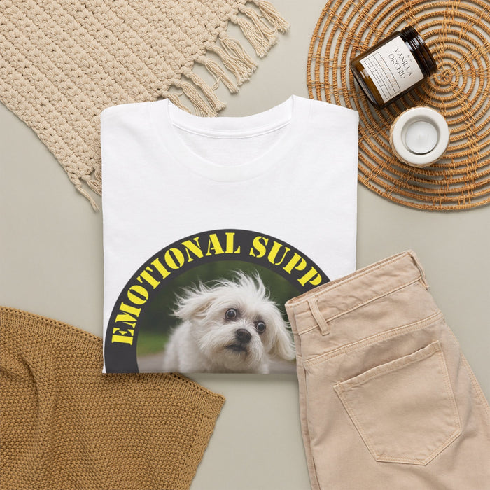 Emotional Support Human T-Shirt — Cute Dog Badge Graphic Tee