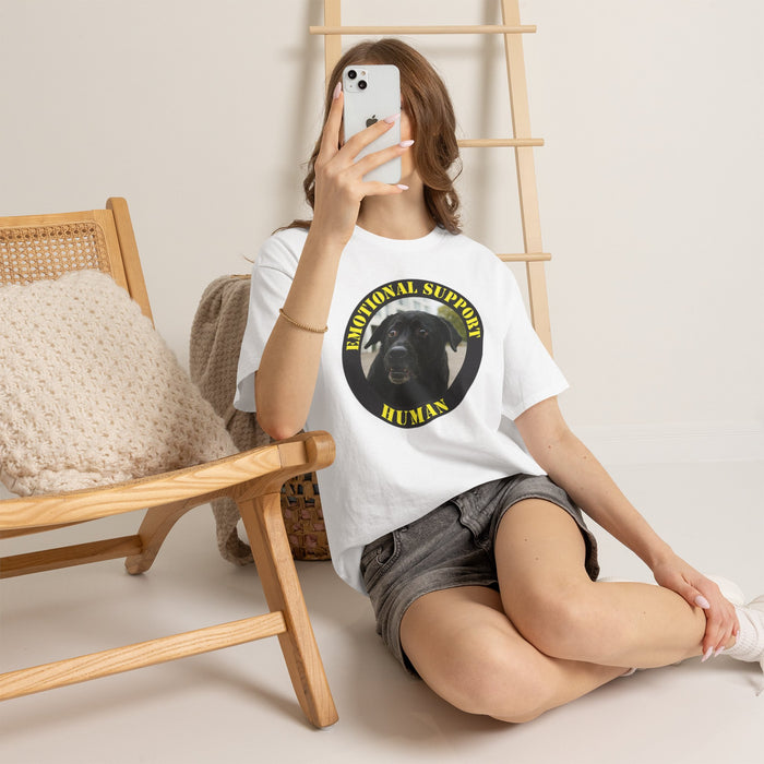 Emotional Support Human T‑Shirt — Funny Dog Support Animal Tee
