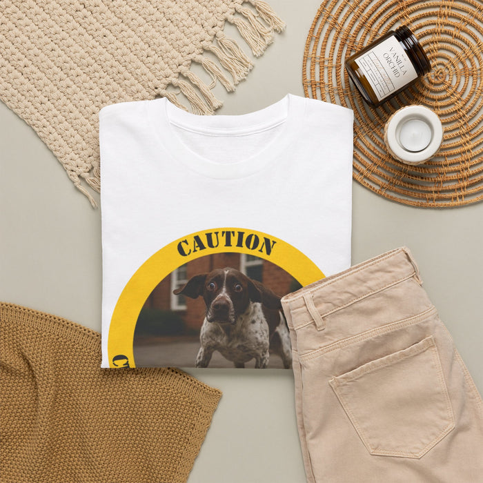 Dog Therapy T-Shirt — "Caution: Canine Therapy in Progress" Casual Tee for Dog Lovers