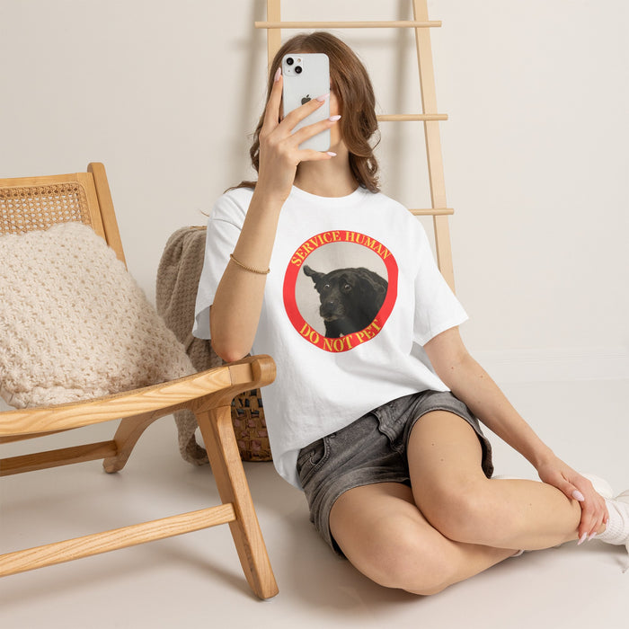 Service Dog Tee — "Service Human Do Not Pet" Graphic T-Shirt