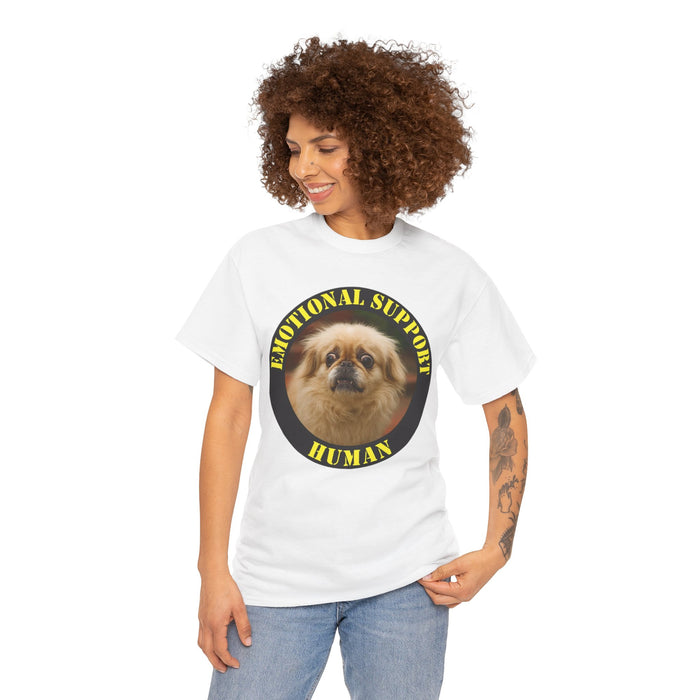 Emotional Support Human T-Shirt — Cute Pomeranian Graphic Tee