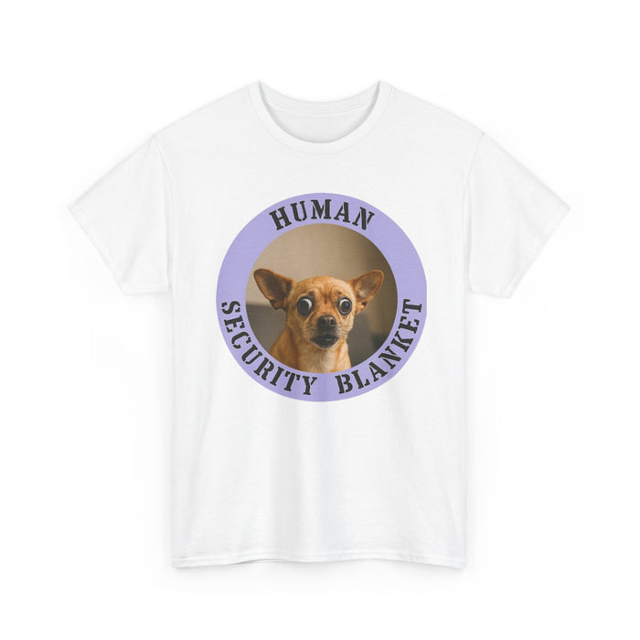 Human Security Blanket T-Shirt — Cute Chihuahua Pet Lover Tee