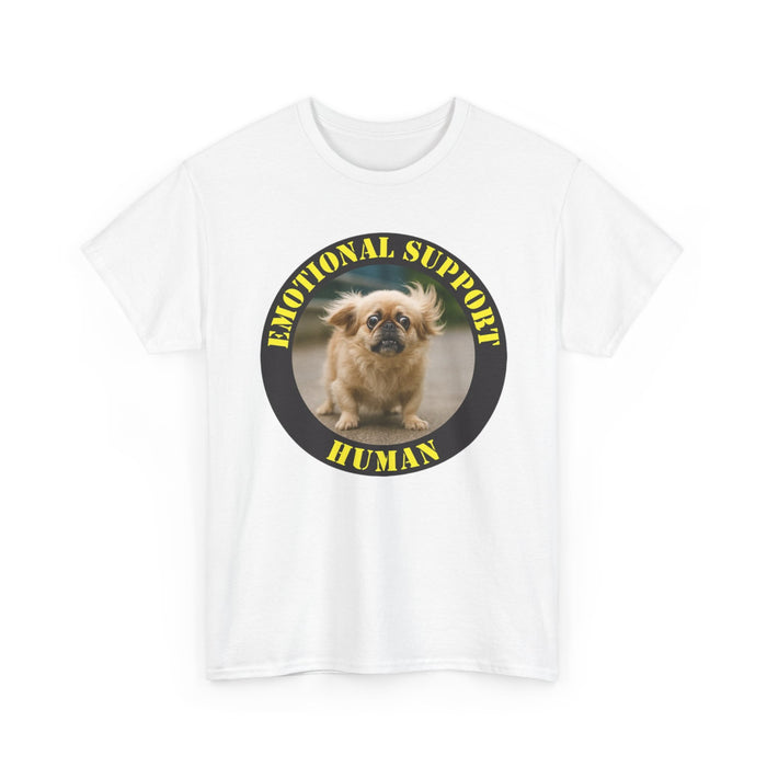 Emotional Support Human T-Shirt — Funny Pug Dog Comfort Tee