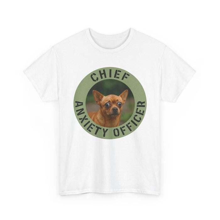 Chief Anxiety Officer T-Shirt — Funny Dog Graphic Tee