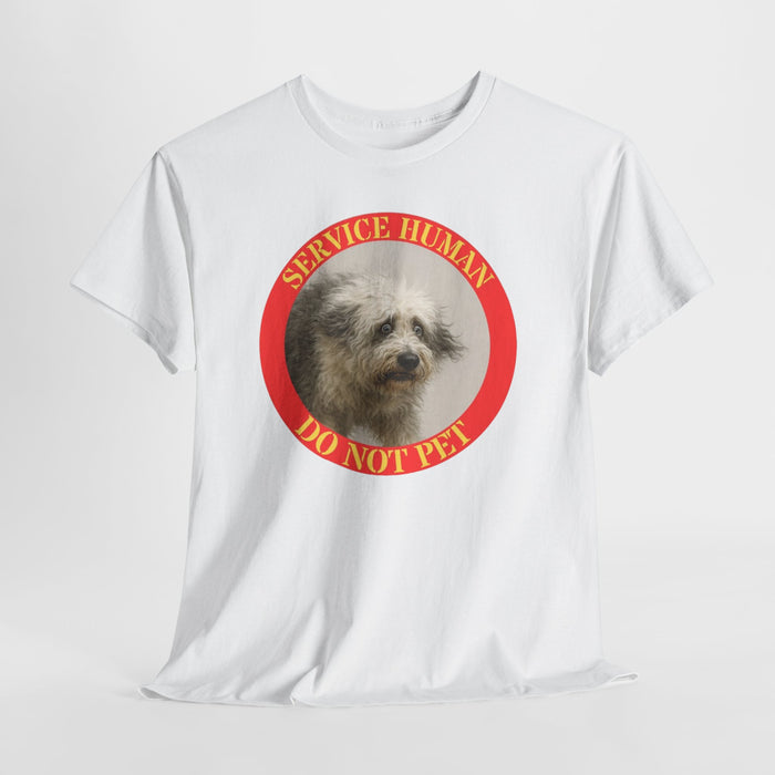 Service Human Do Not Pet T-Shirt — Funny Service Animal Sloth Tee