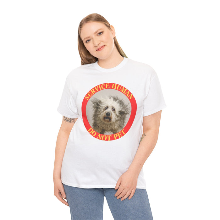 T-Shirt — 'Service Human Do Not Pet' Cute Service Dog Design