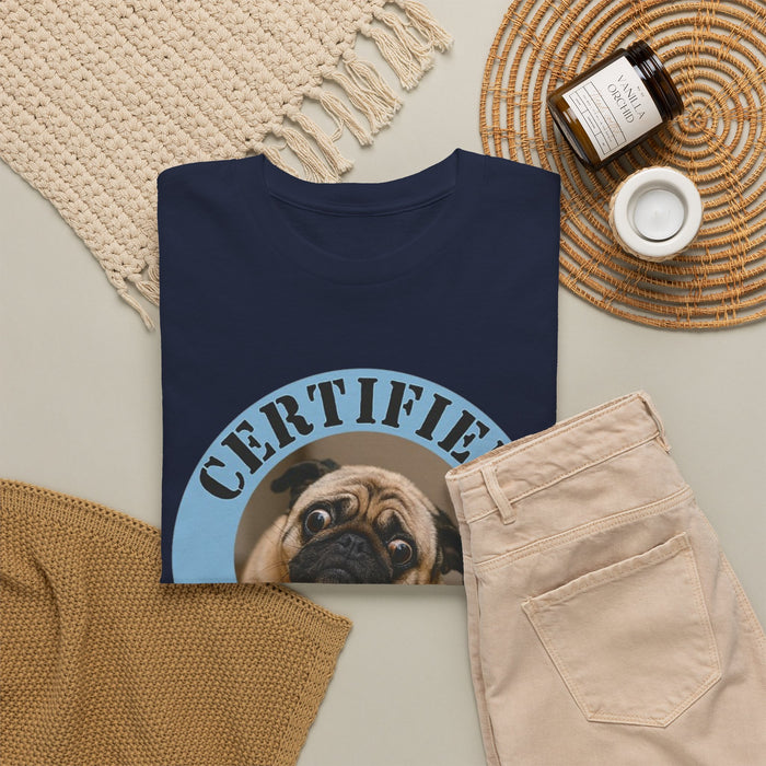 Pug "Certified Velcro Dog" T-Shirt