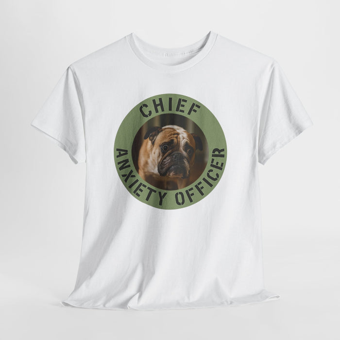 Chief Anxiety Officer T-Shirt — Funny Dog Graphic Tee