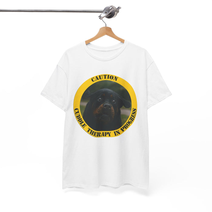 Dog Therapy Tee — “Caution: Canine Therapy in Progress” Shirt