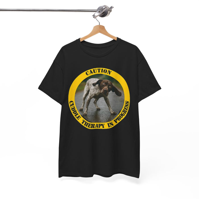 Dog Therapy Tee - "Caution: Canine Therapy in Progress" Graphic T-Shirt