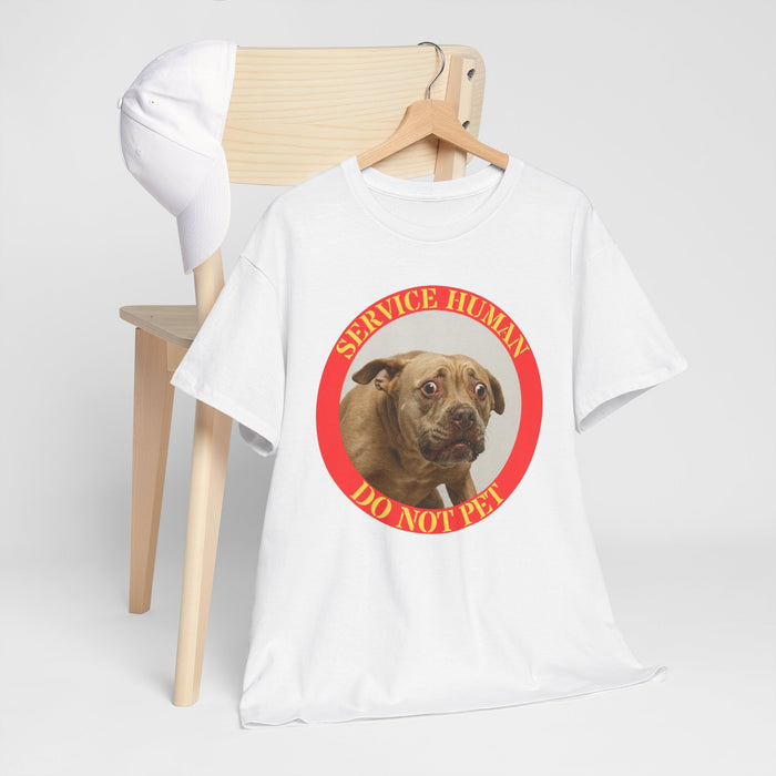 Service Dog Tee — "Service Human Do Not Pet" Graphic T‑Shirt