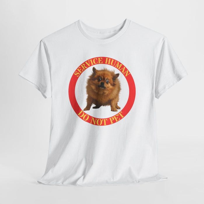 Pomeranian 'Service Human Do Not Pet' Tee