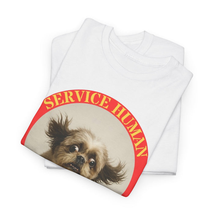 Service Human Do Not Pet T‑Shirt — Funny Cute Pekingese Service Dog Tee