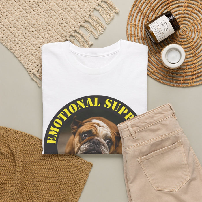 Emotional Support Human T-Shirt — Funny Dog Rescue Tee for Dog Lovers