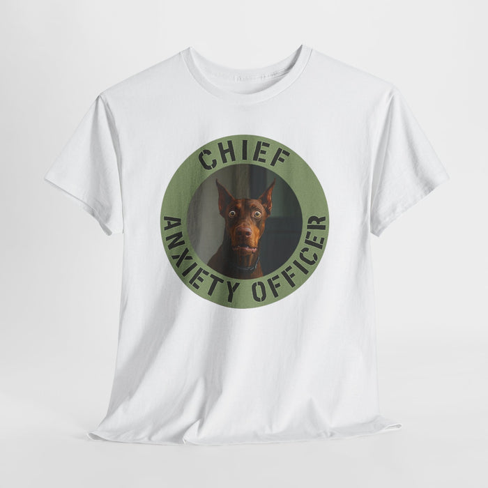 Chief Anxiety Officer T-Shirt — Funny Dog Graphic Tee
