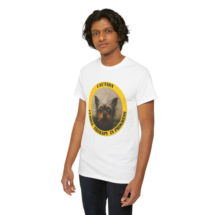T‑Shirt — "Caution: Canine Therapy in Progress" Cute Dog Graphic Tee