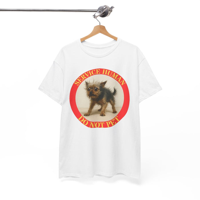 Service Human Do Not Pet T-Shirt — Cute Rescue Dog Graphic Tee