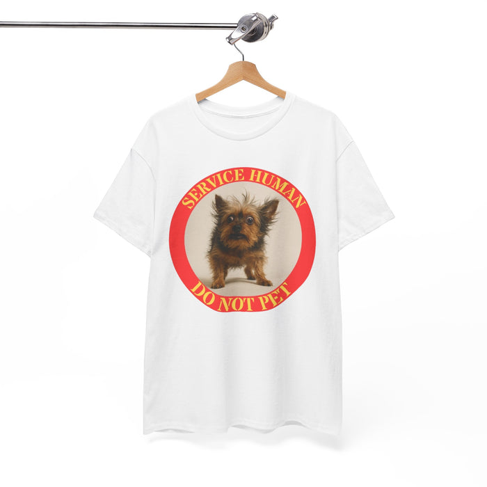 Service Human Do Not Pet T-Shirt — Funny Therapy Dog Tee