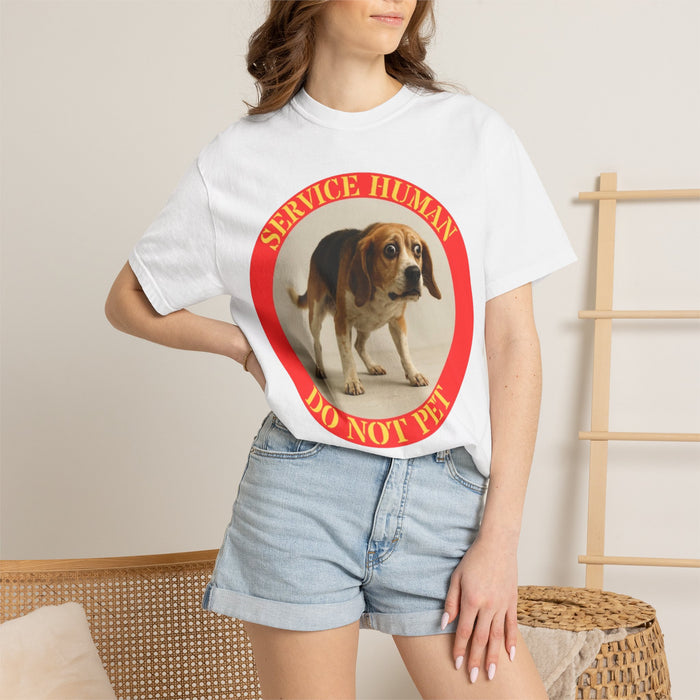 Service Human "Do Not Pet" T-Shirt — Funny Service Dog Awareness Tee