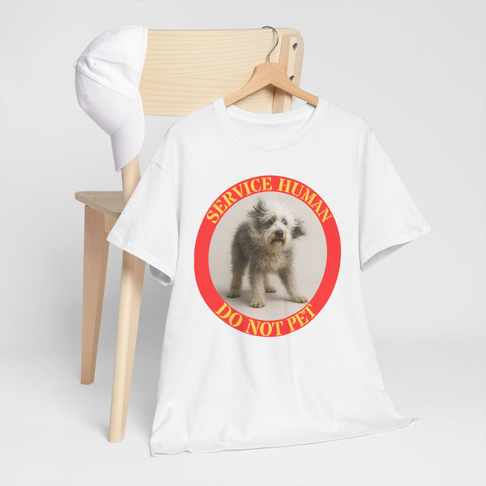 Service Hooman Do Not Pet T-Shirt — Cute Service Dog Graphic Tee