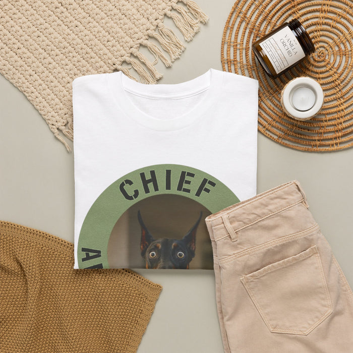 Chief Anxiety Officer T-Shirt — Funny Dog Graphic Tee for Pet Lovers
