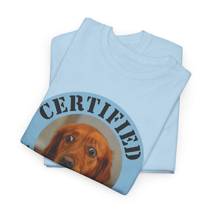 Certified Velcro Dog T‑Shirt – Funny Dog Lover Tee