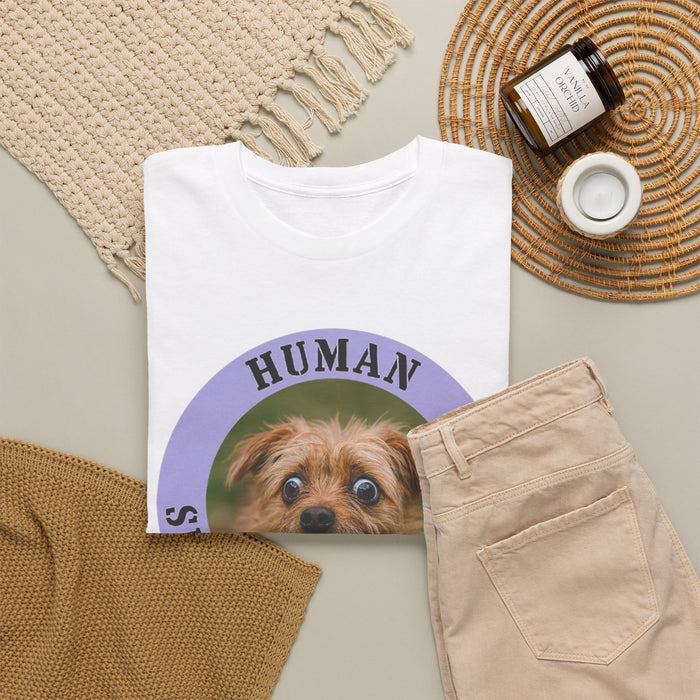 Dog Lover T-Shirt — "Human Security Blanket" Cute Puppy Graphic Tee