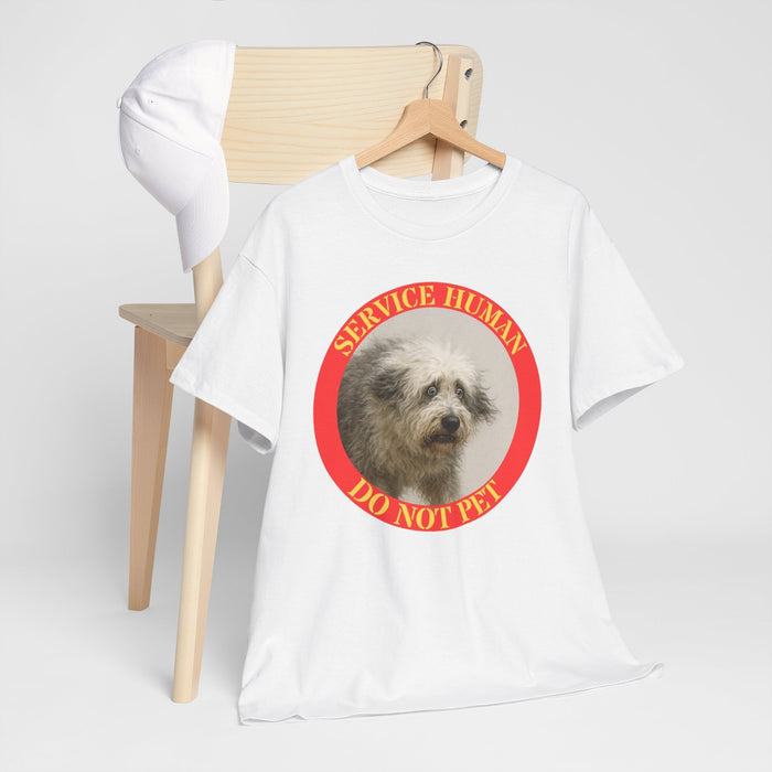 Service Human Do Not Pet T-Shirt — Funny Service Animal Sloth Tee