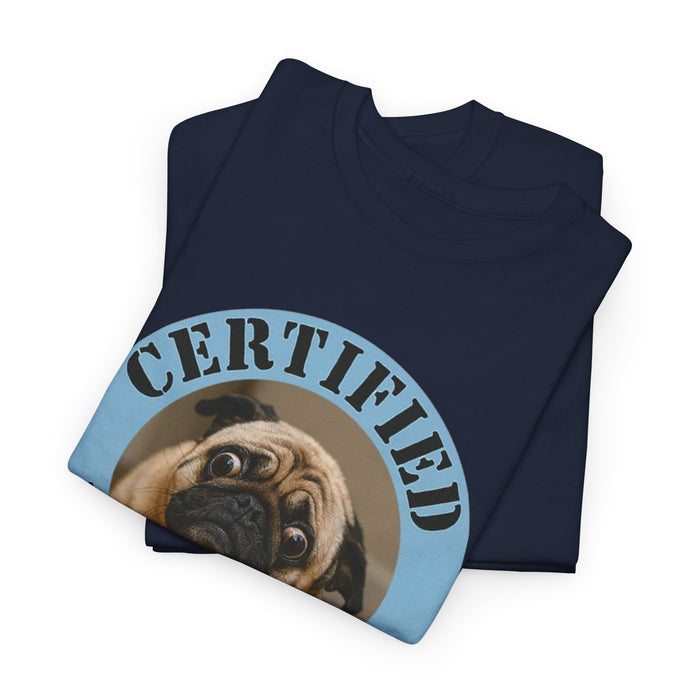 Pug "Certified Velcro Dog" T-Shirt