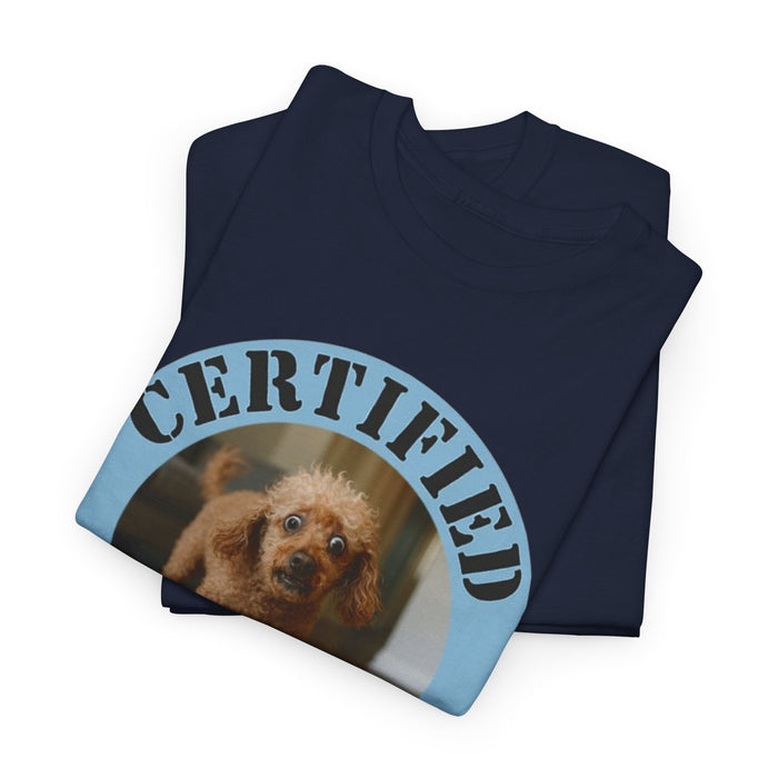 Certified Velcro Dog T-Shirt — Funny Dog Meme Tee