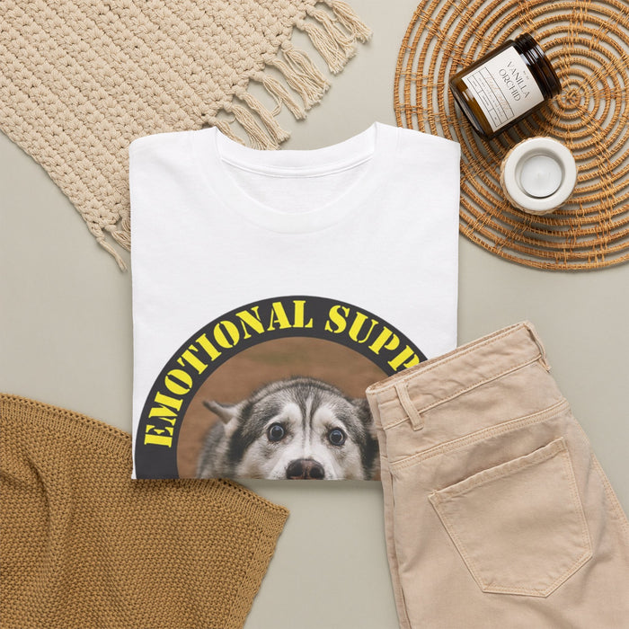 Emotional Support Human T‑Shirt — Funny Dog Support Tee