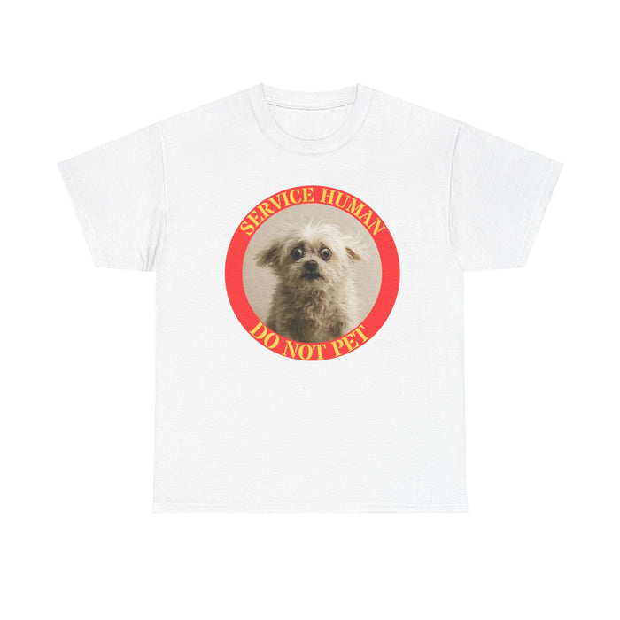 Service Dog Tee "Service Human Do Not Pet" Graphic T-Shirt