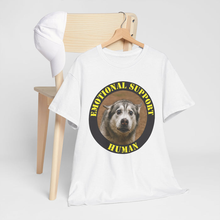 Emotional Support Human T‑Shirt — Funny Dog Support Tee