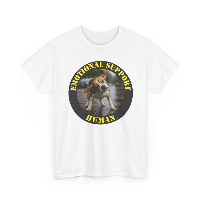 Emotional Support Human T‑Shirt — Funny Dog Rescue Pet Tee