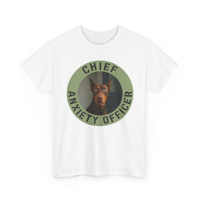 Chief Anxiety Officer T-Shirt — Funny Dog Graphic Tee