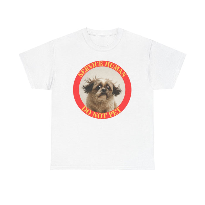 Service Human Do Not Pet T‑Shirt — Funny Service Dog Awareness Tee