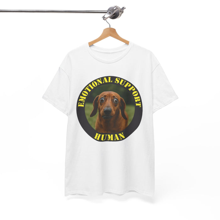 Emotional Support Human T-Shirt – Dachshund Rescue Pet Tee