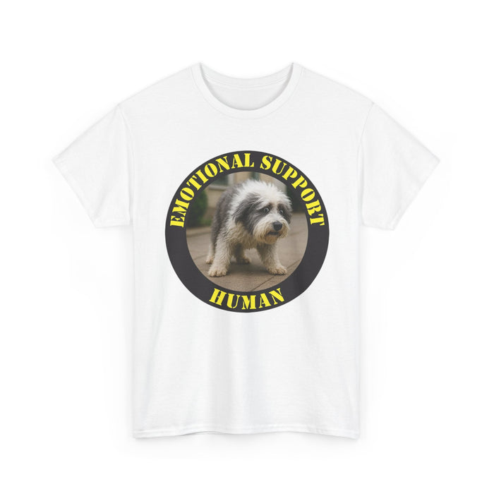 Emotional Support Human T-Shirt – Cute Puppy Rescue Shirt