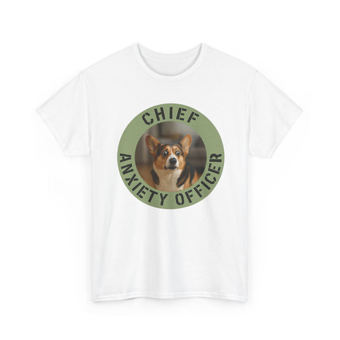 Chief Anxiety Officer Dog T-Shirt — Funny Pet Lover Tee