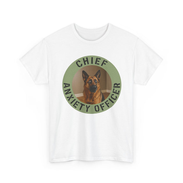 Chief Anxiety Officer T-Shirt — Funny German Shepherd Tee