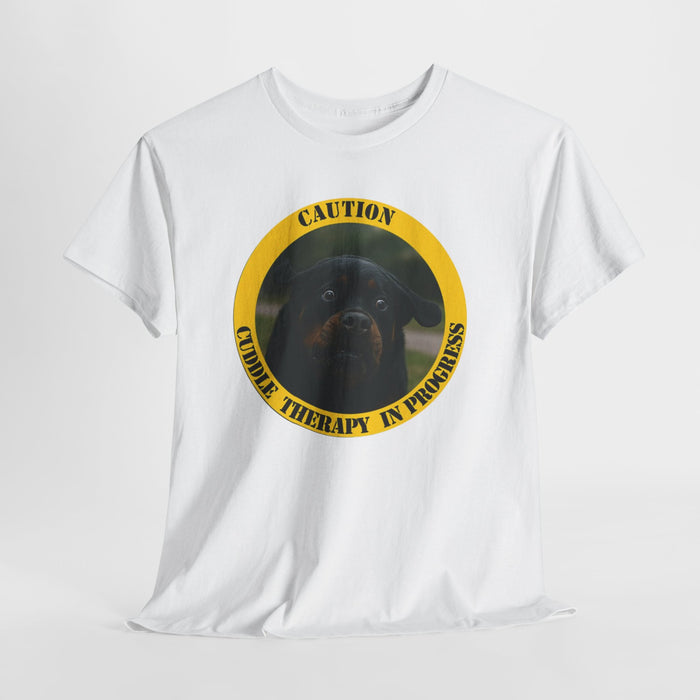 Dog Therapy Tee — “Caution: Canine Therapy in Progress” Shirt