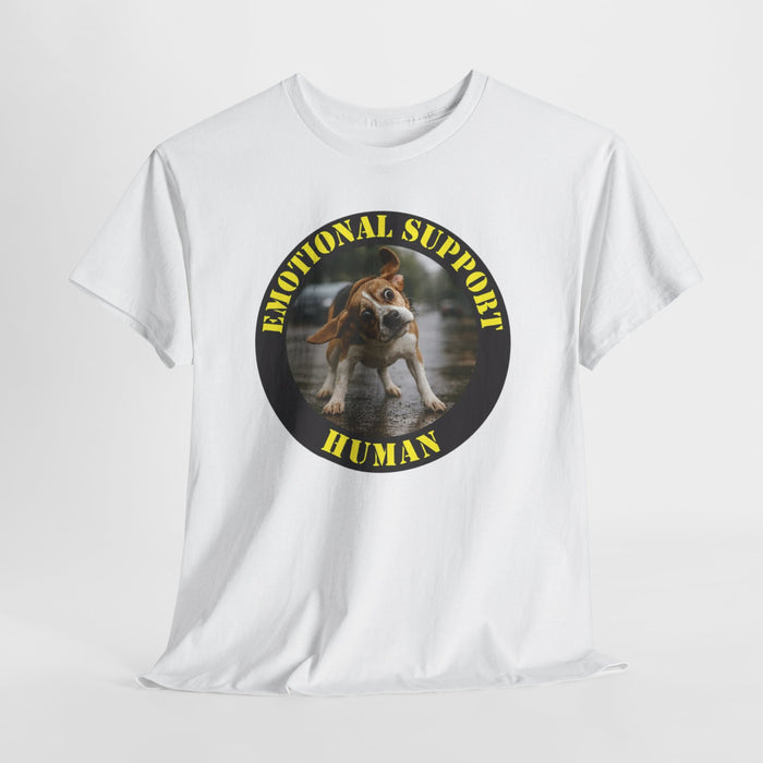 Emotional Support Human T‑Shirt — Funny Dog Rescue Pet Tee