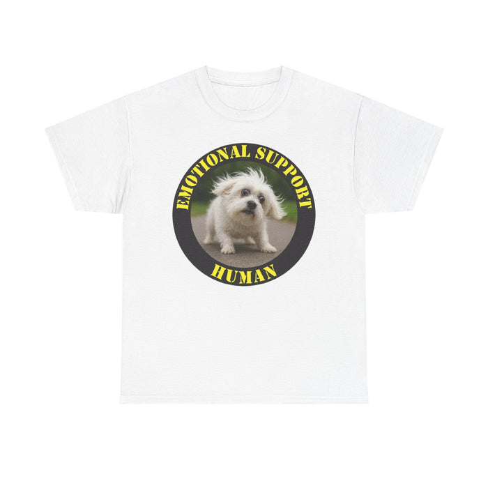 Emotional Support Human T‑Shirt - Cute Puppy Graphic Tee