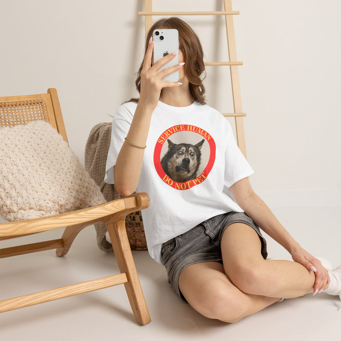 Service Human Do Not Pet T-Shirt — Funny Guard Dog Graphic Tee