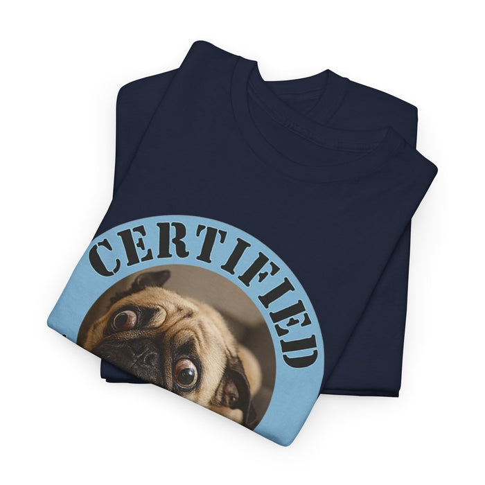 Certified Velcro Dog T-Shirt – Cute Pug Graphic Tee