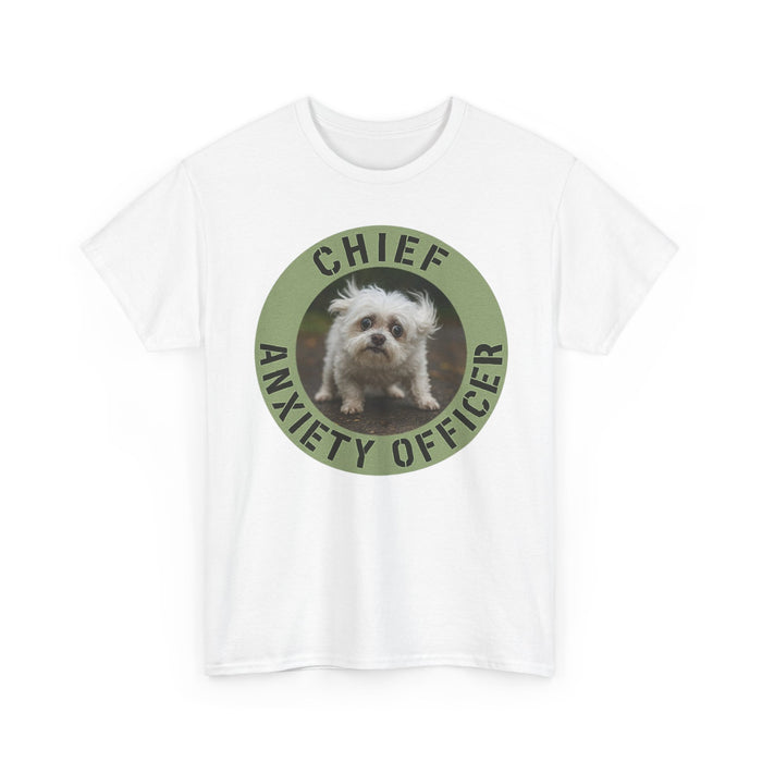 Chief Anxiety Officer T-Shirt — Funny Dog Anxiety Officer Tee