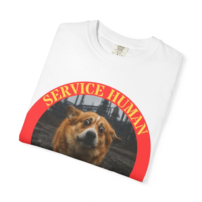 Do Not Pet Service Human T-Shirt — Funny Corgi Service Dog Shirt